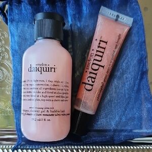 New Philosophy Melon Daiquiri Shower Gel & Lip Gloss Set - Rare & HTF
